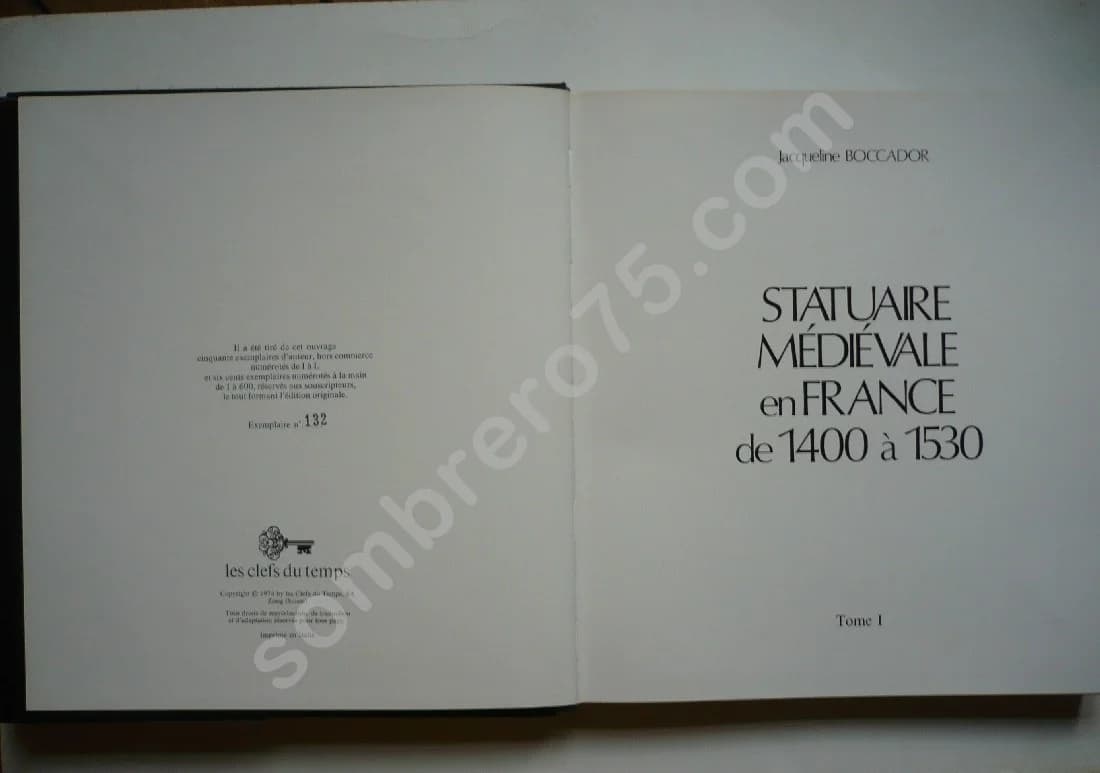 Statuaire Médiévale en France de 1400 à 1530. J BOCCADOR. 2 Volumes - Image 3