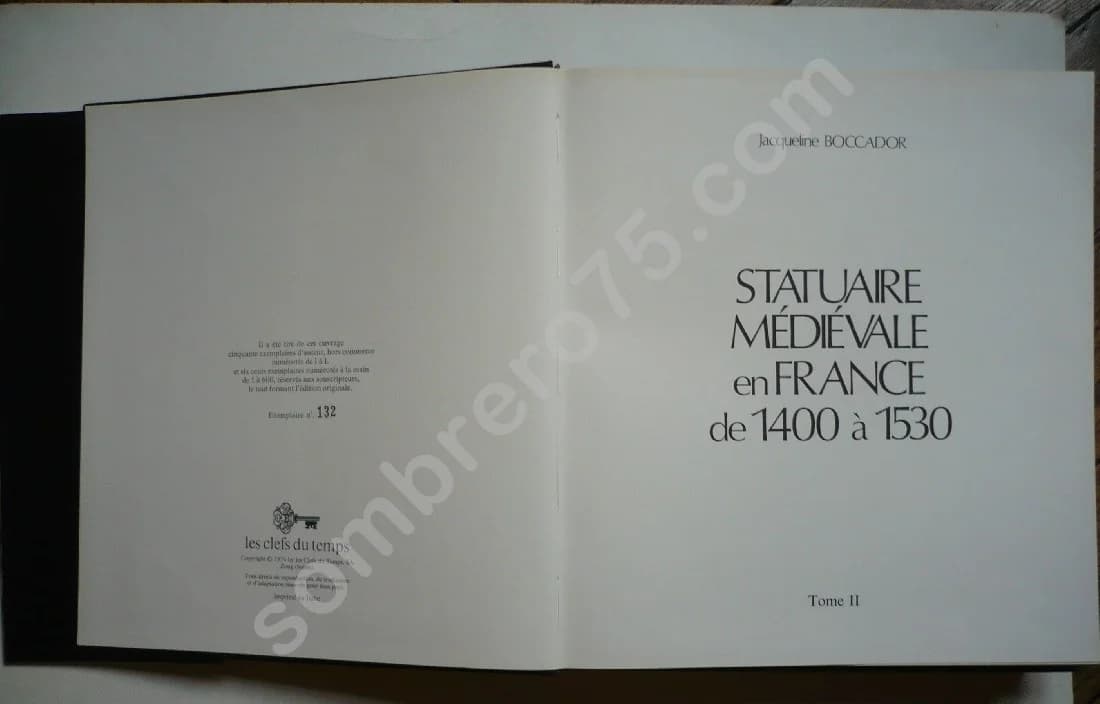 Statuaire Médiévale en France de 1400 à 1530. J BOCCADOR. 2 Volumes - Image 4