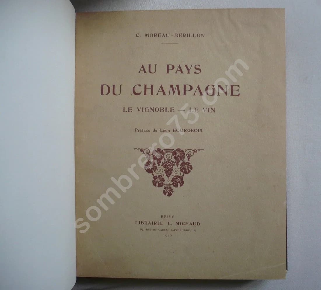 Au Pays du Champagne - Le Vignoble - Le Vin. C. MOREAU BERILLON - Image 3
