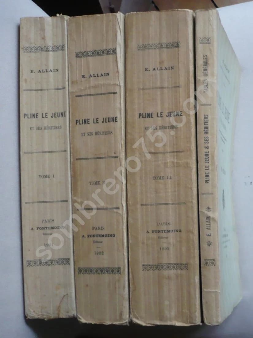 Pline Le Jeune et ses Héritiers.. 4 volumes - Image 2