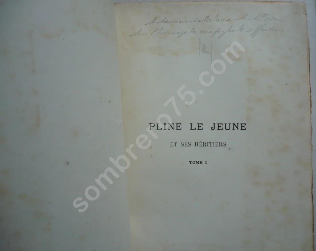 Pline Le Jeune et ses Héritiers.. 4 volumes - Image 4