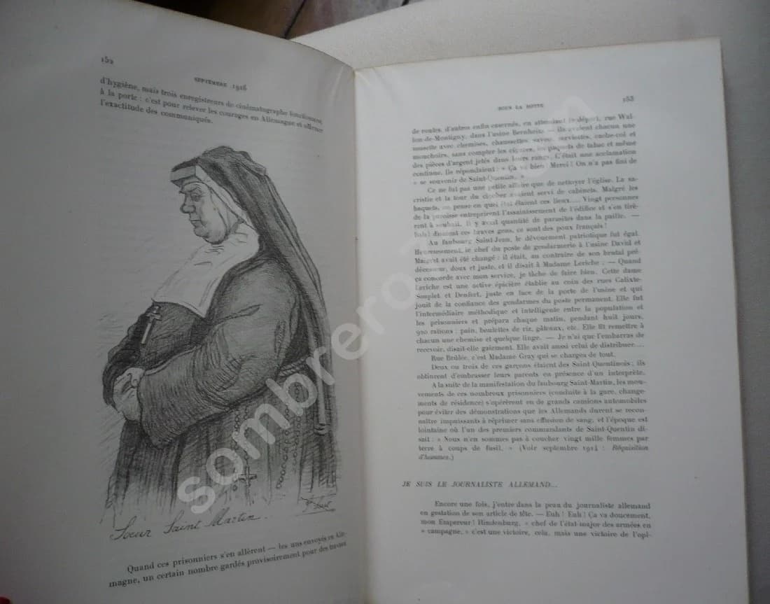Sous la Botte - Histoire de la ville de Saint-Quentin pendant l'Occupation allemande, Août 1914 - Février 1917. Croquis P. SERET - Image 9