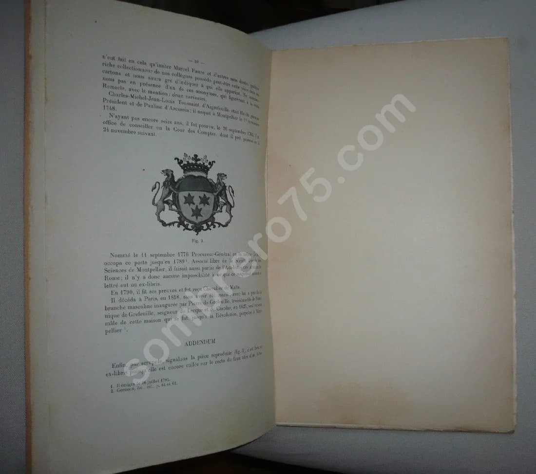 Quelques Bibliophiles Montpelliérains. Capitaine R DE ROTON - Image 7