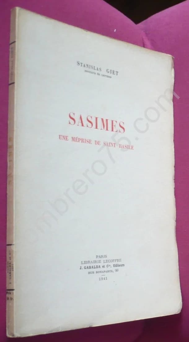 Sasimes - Une méprise de Saint Basile
