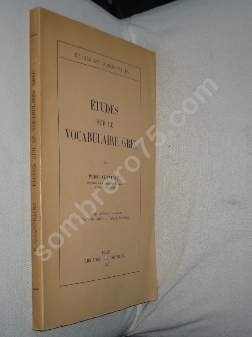 Etudes sur le Vocabulaire Grec - Image 2