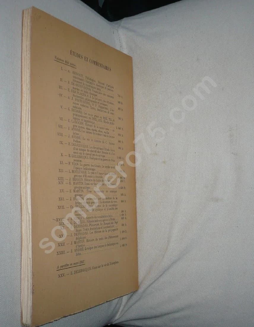 Etudes sur le Vocabulaire Grec - Image 3