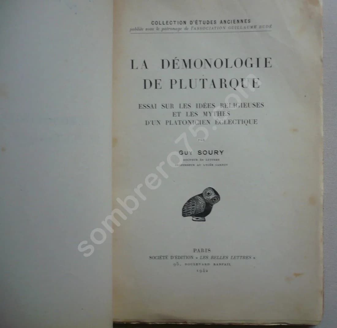 La Démonologie de Plutarque - Essai sur les idées religieuses et les mythes d'un platonicien éclectique - Image 3