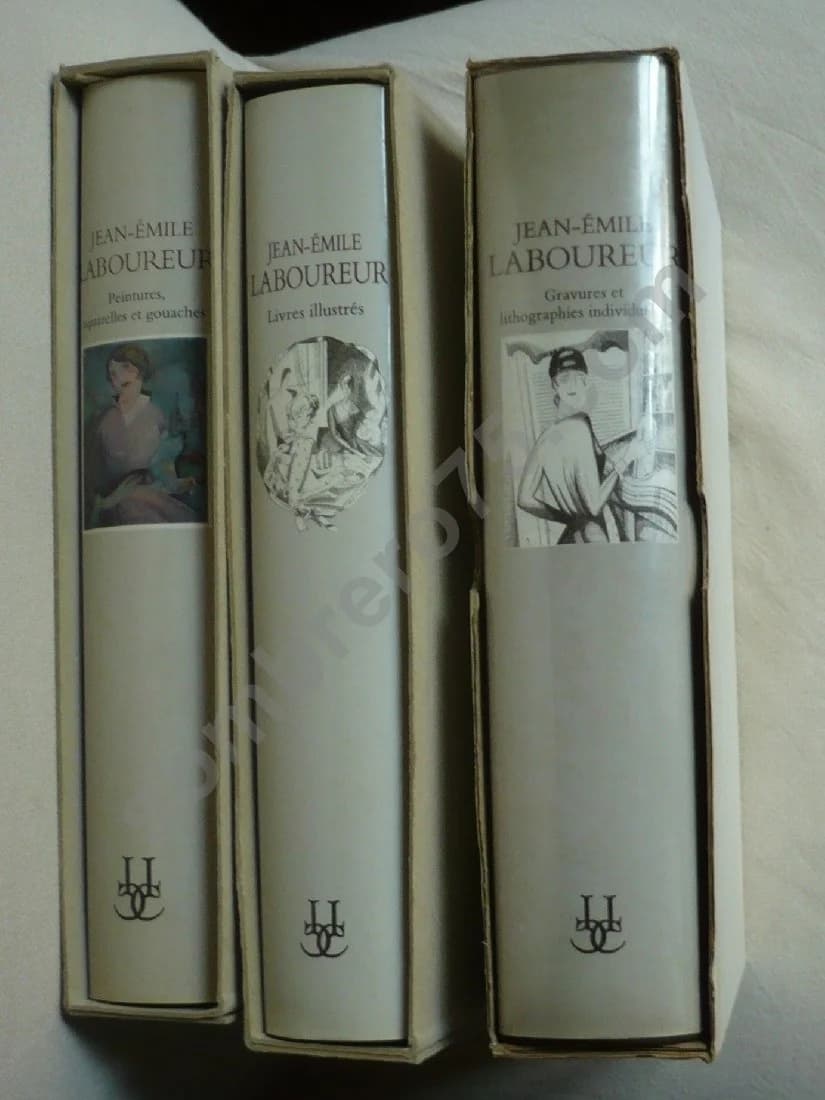 Catalogue complet de l'Oeuvre de Jean Emile Laboureur - 3 Volumes - 4 Tomes