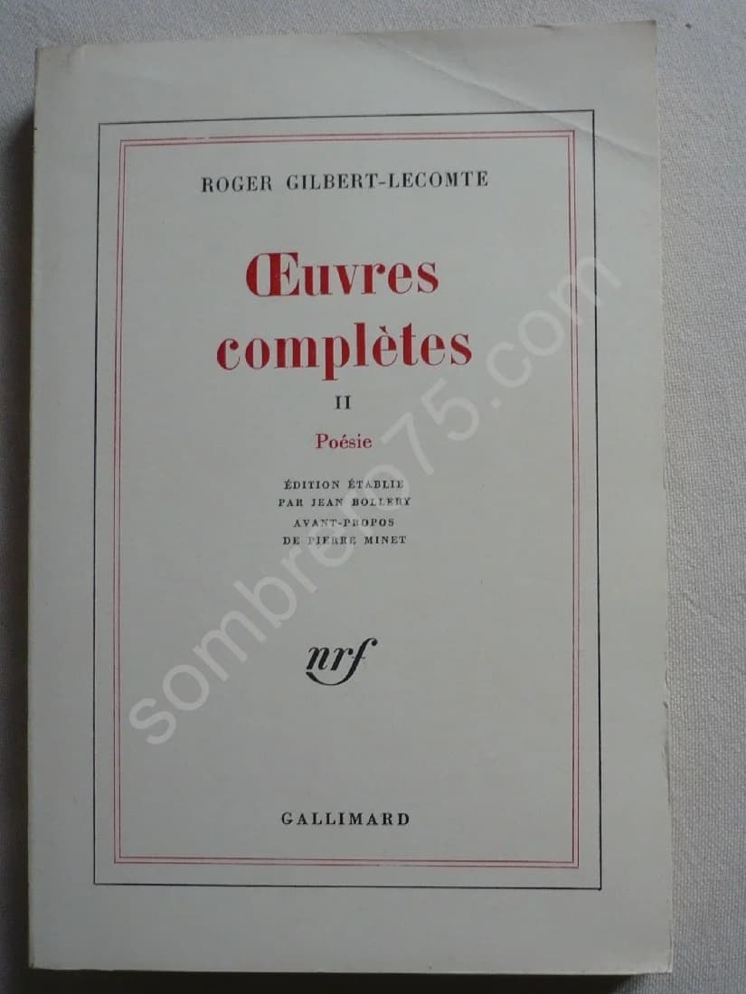 Oeuvres Complètes - 2 Volumes - Roger GILBERT LECOMTE - Image 4