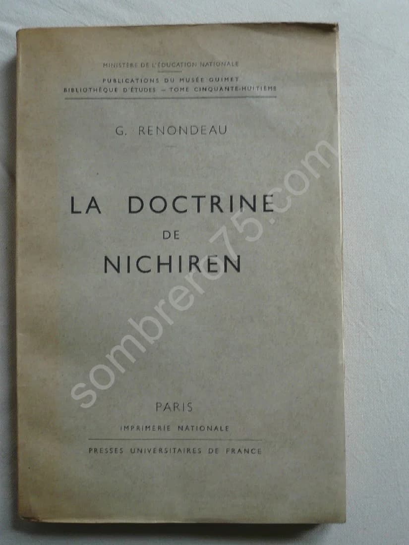 La Doctrine de Nichiren. G RENONDEAU