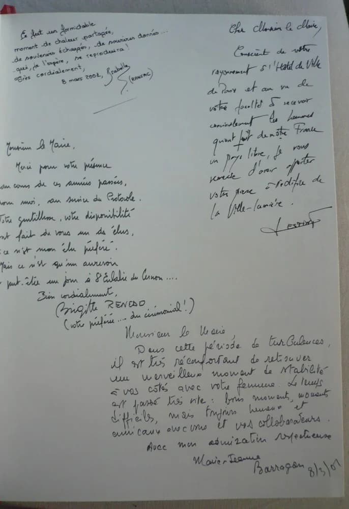 Armorial de la Ville de Paris. Dédicaces au Maire de Paris - Image 3