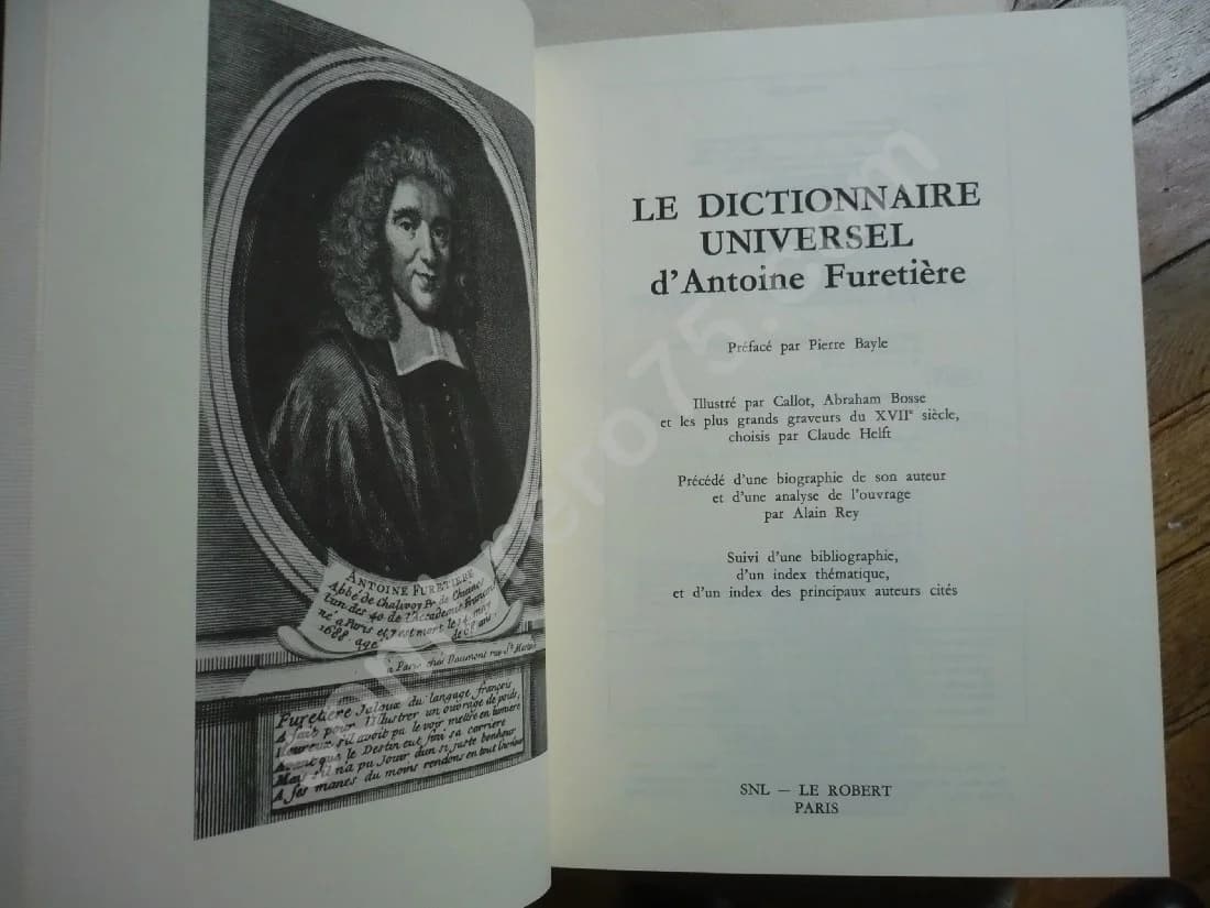 Le Dictionnaire Universel d'Antoine Furetière - 3 volumes - Image 2
