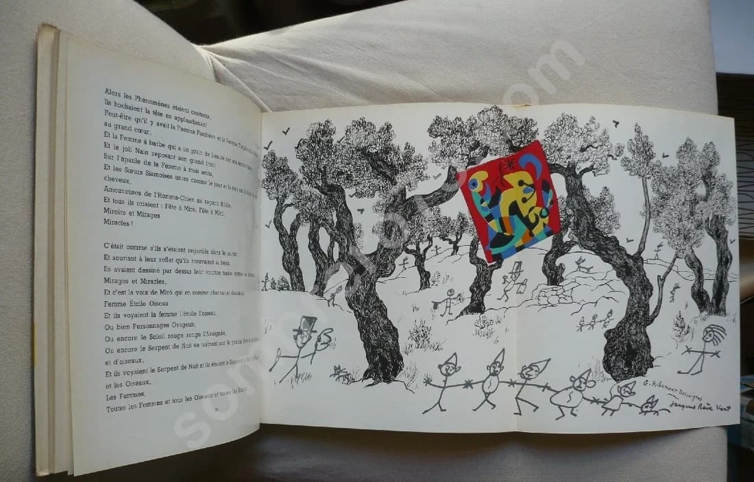 Miro - Jacques Prévert et G Ribemont Dessaignes.. Litho - Image 6