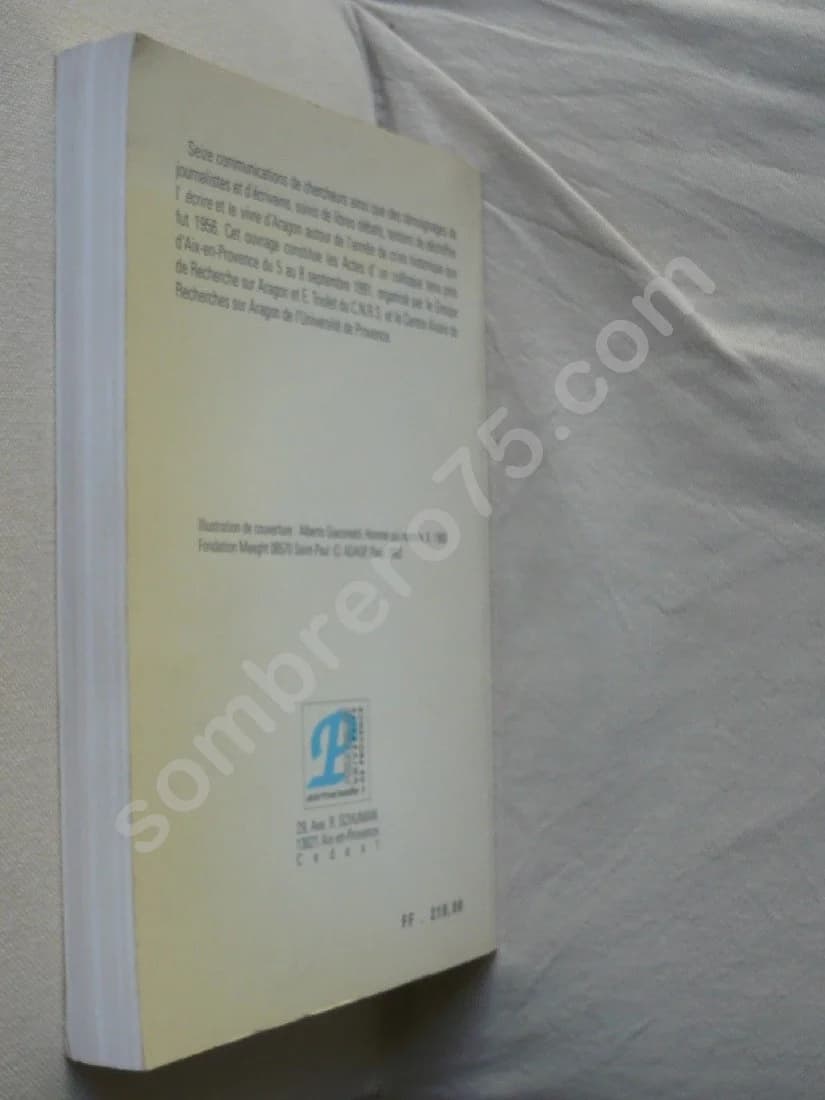 Aragon 1956 - Actes du colloque d'Aix en Provence 1991 - Image 3