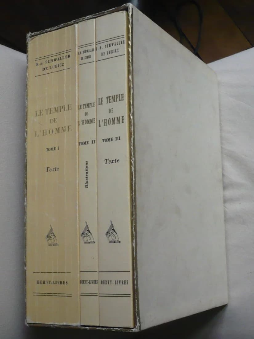 Le Temple de l' Homme - Apet du Sud à Louqsor - 3 volumes. SCHWALLER DE LUBICZ