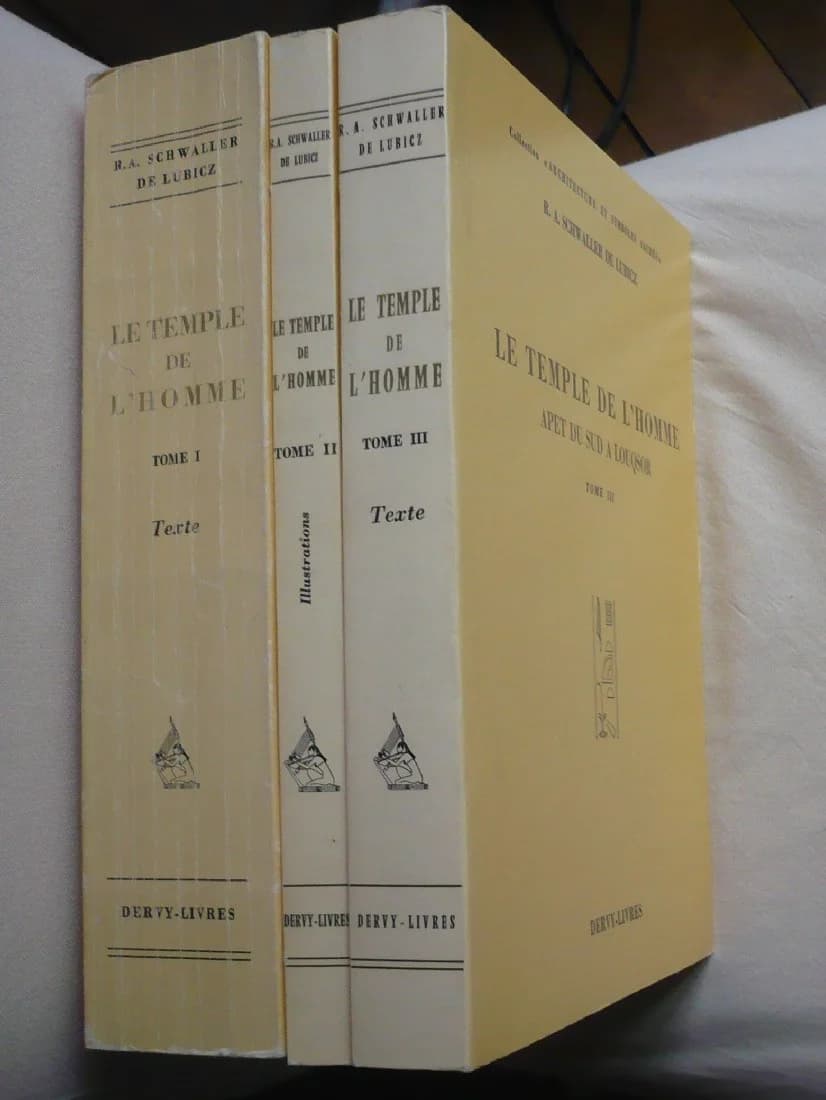 Le Temple de l' Homme - Apet du Sud à Louqsor - 3 volumes. SCHWALLER DE LUBICZ - Image 2