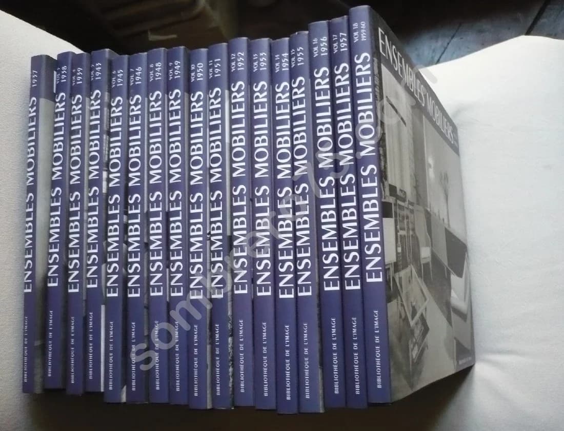 Ensembles Mobiliers - - 18 volumes en 17 tomes. Complet