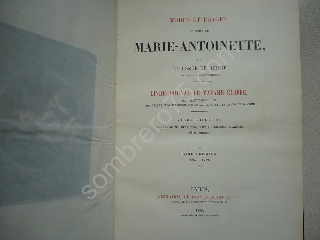 Modes et Usages du Temps de Marie Antoinette. 2 vol. Le. 1885 - Image 2