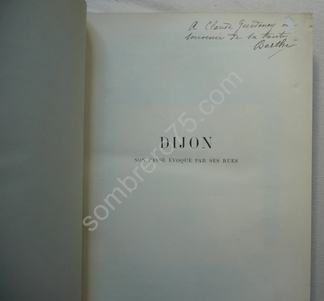 Dijon - son passé évoqué par ses Rues.. 1928 - Image 3