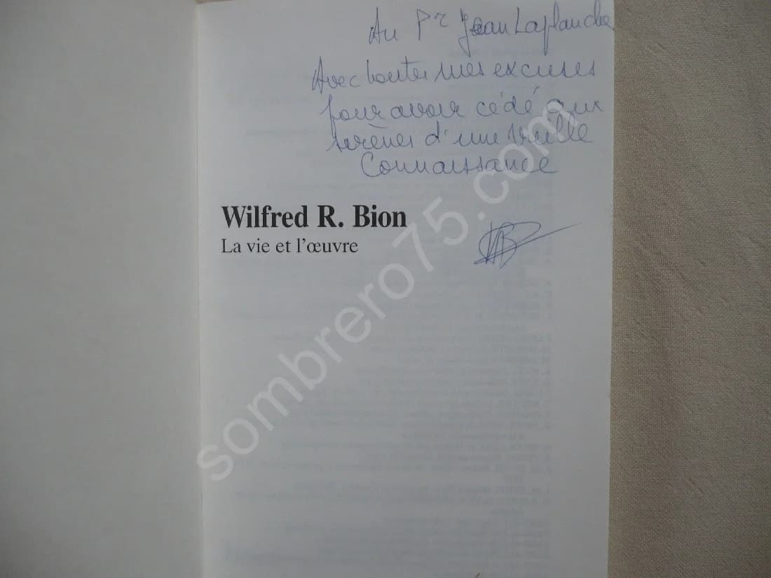 Wilfred R. Bion. La vie et l'oeuvre 1897-1979 - Image 3