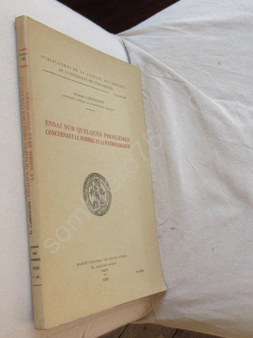 Essai sur quelques problèmes concernant le normal et la pathologique. CANGUILHEM - Image 2