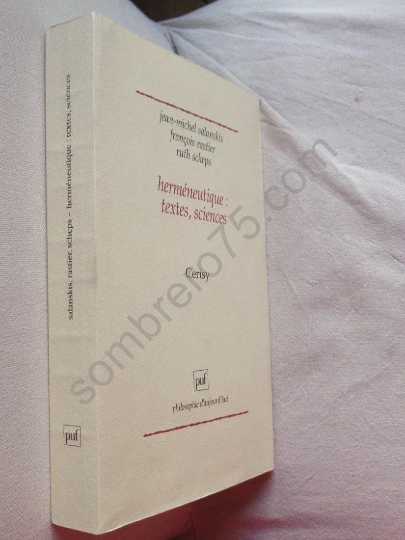 Herméneutique : textes, sciences. Cerisy. J M SALANSKIS - Image 2