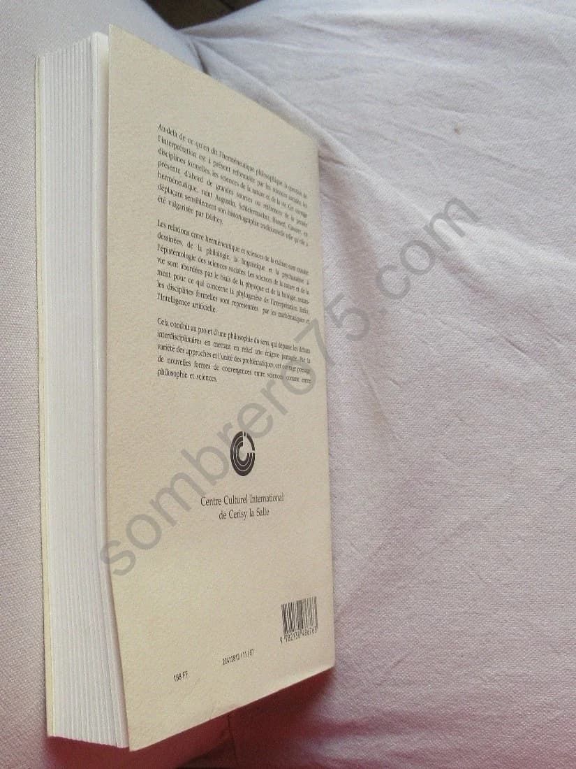 Herméneutique : textes, sciences. Cerisy. J M SALANSKIS - Image 3