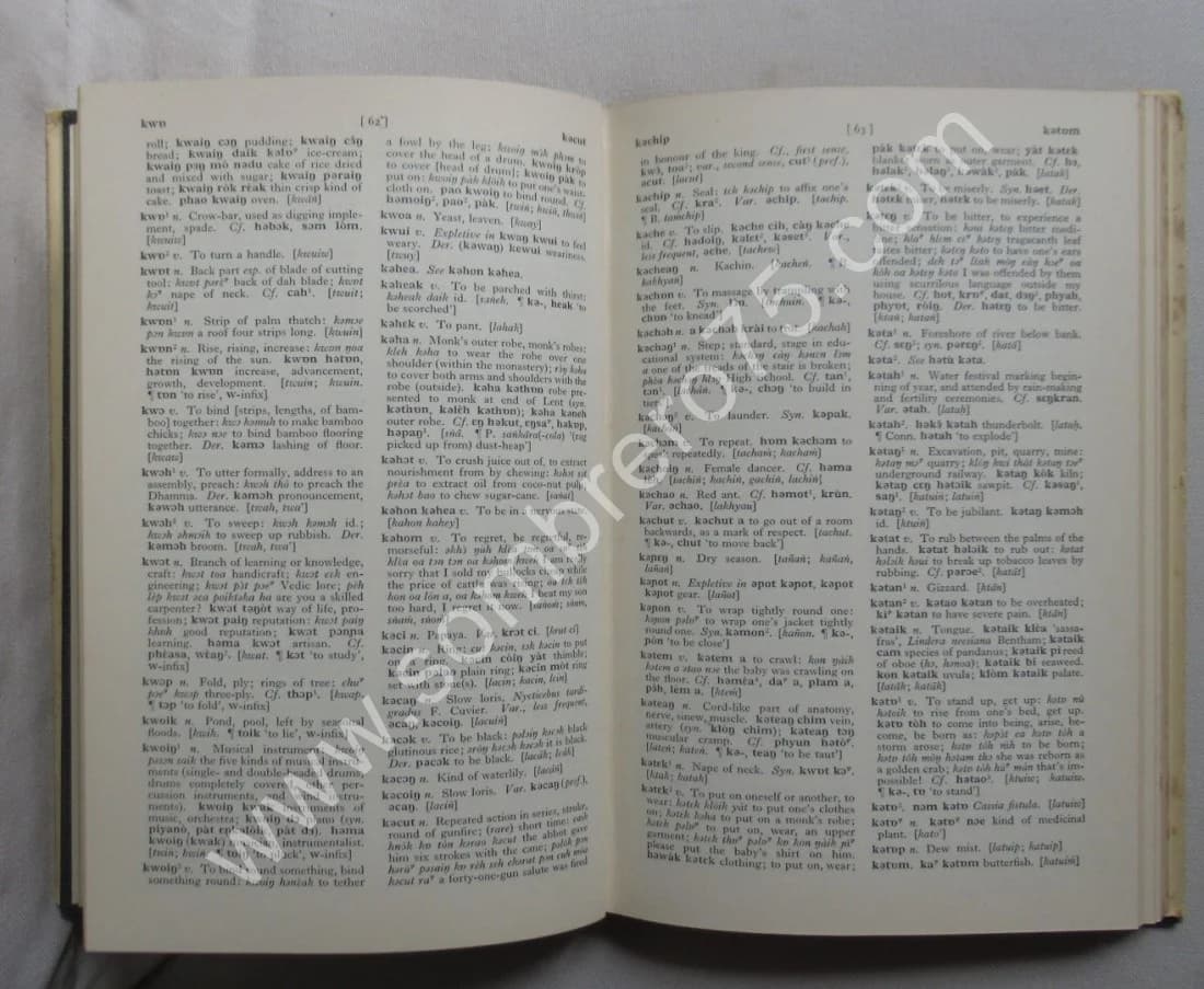 A Dictionary of Modern Mon - H. L. SHORTO 1962 - Image 6