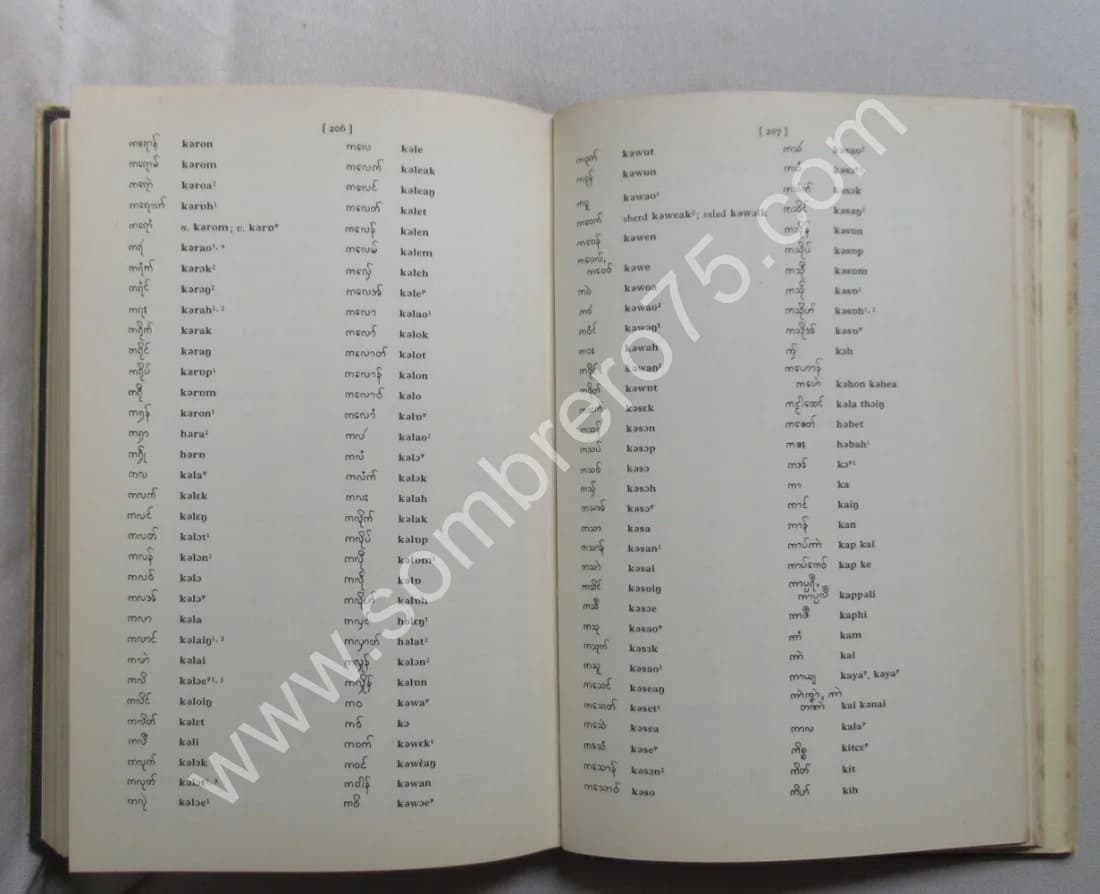 A Dictionary of Modern Mon - H. L. SHORTO 1962 - Image 9