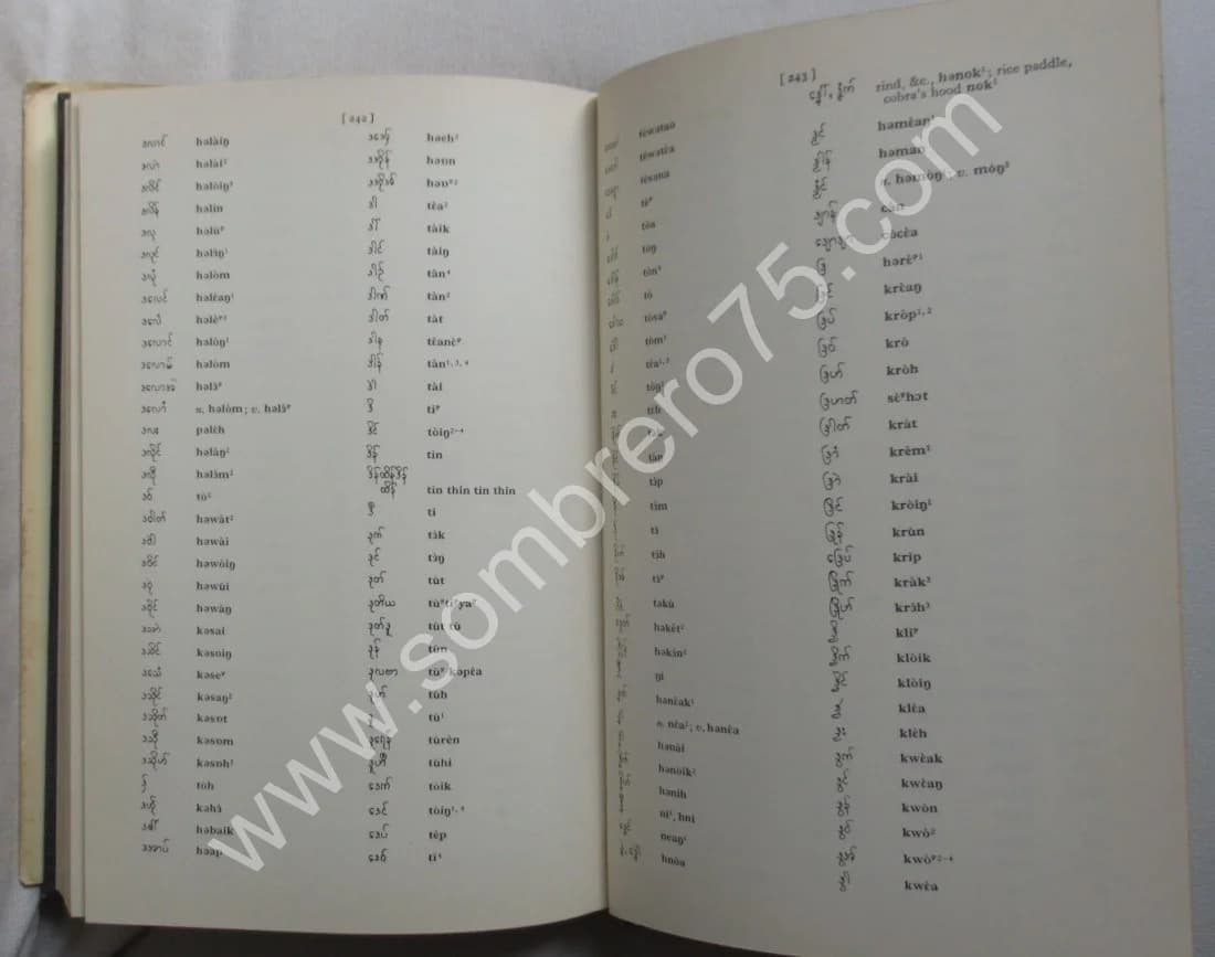 A Dictionary of Modern Mon - H. L. SHORTO 1962 - Image 10