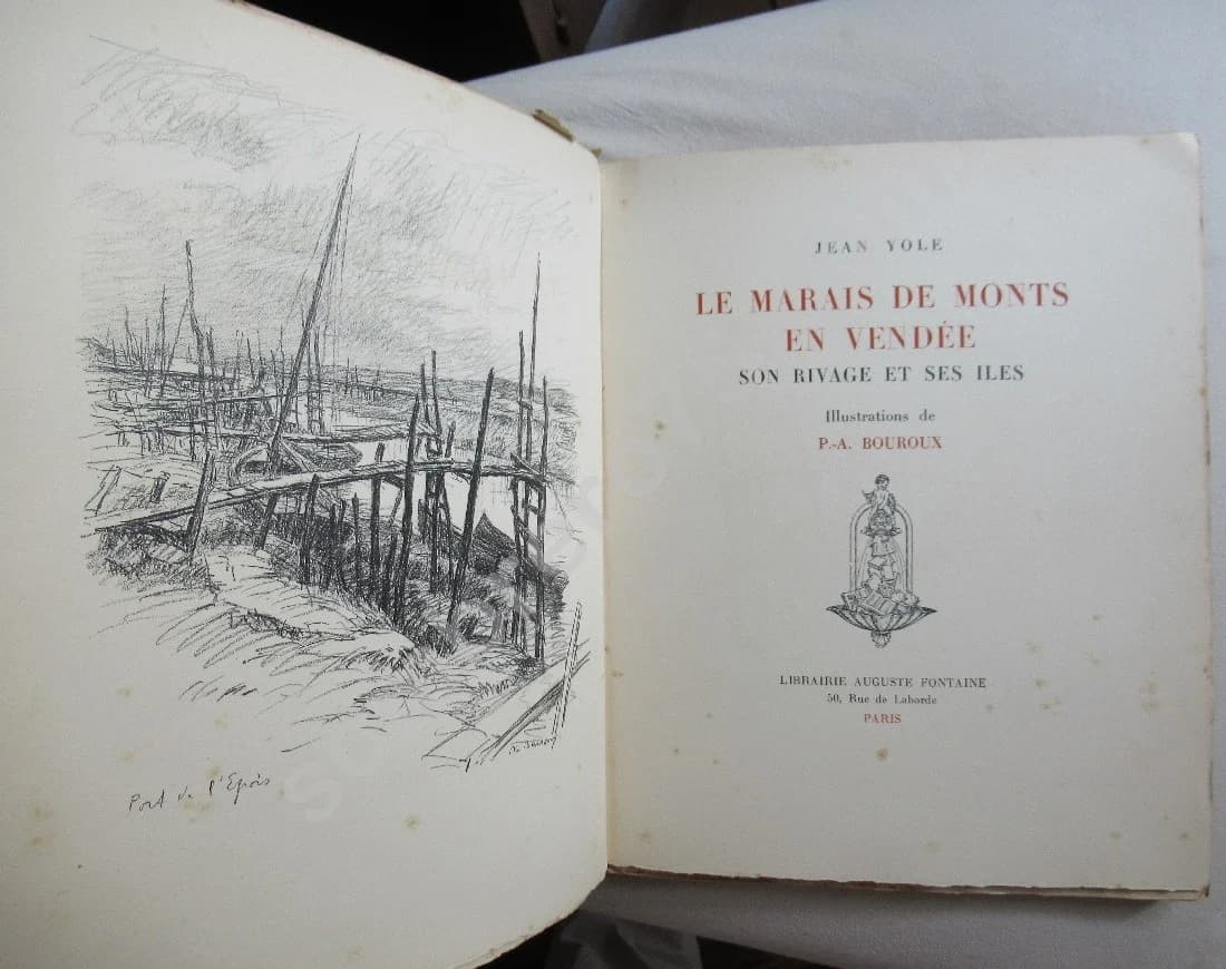 Le Marais de Monts en Vendée - Son rivage et ses iles.. Illustrations Bouroux - Image 3