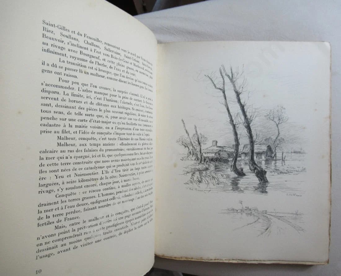 Le Marais de Monts en Vendée - Son rivage et ses iles.. Illustrations Bouroux - Image 5