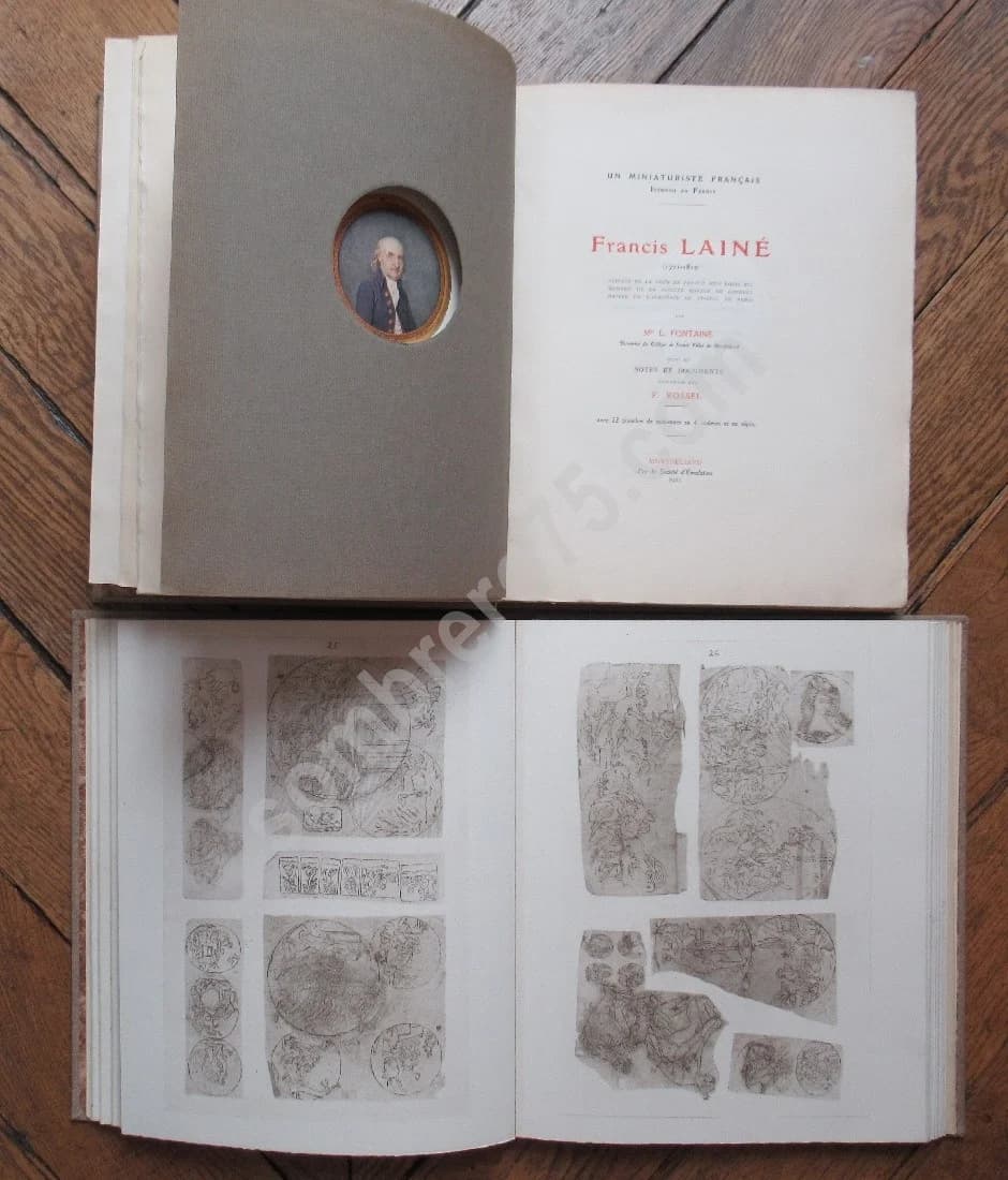 Un Miniaturiste Français inconnu en France - Francis LAINE - 2 vol - Image 2