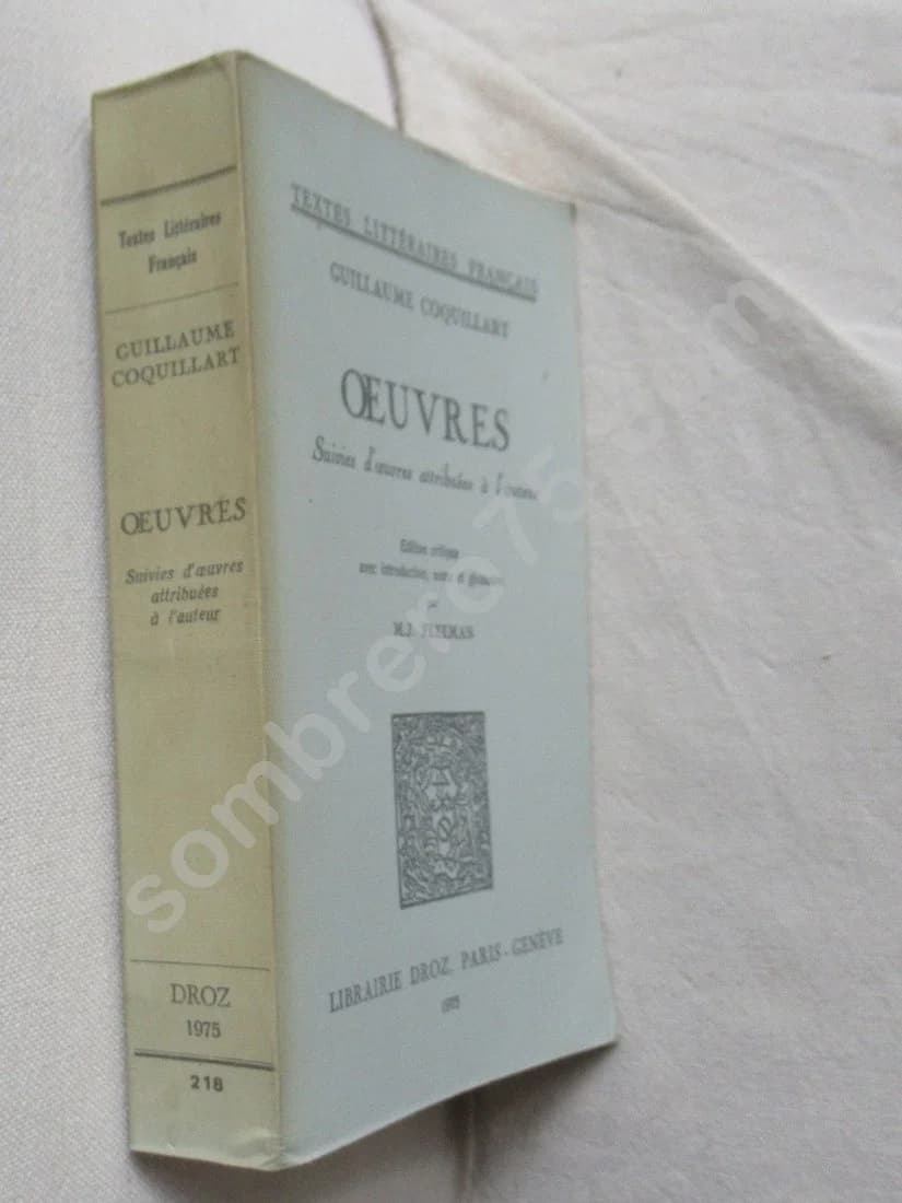 Guillaume COQUILLART - Oeuvres. M J FREEMAN - Image 2