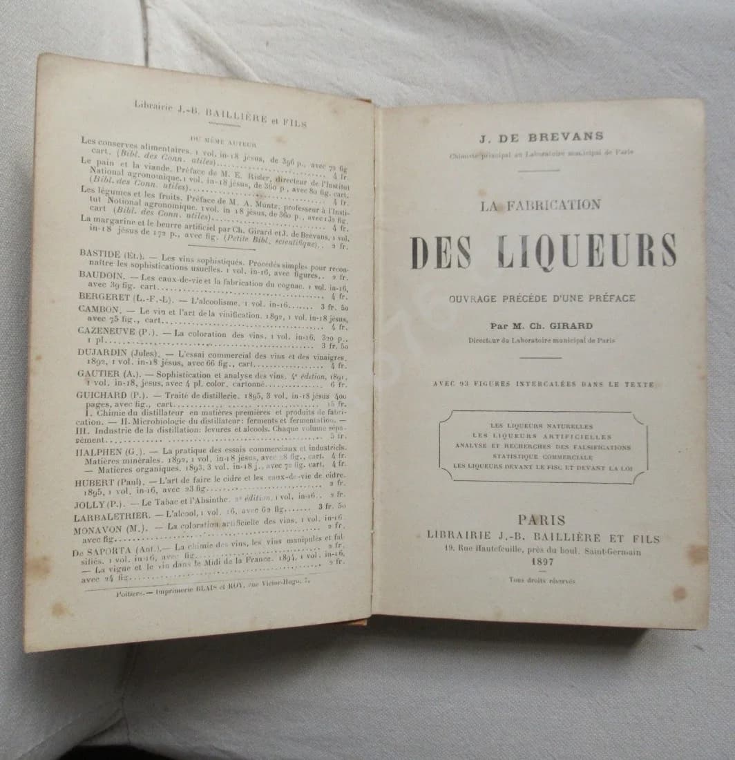 La Fabrication des Liqueurs. J. de Brevans - Image 3