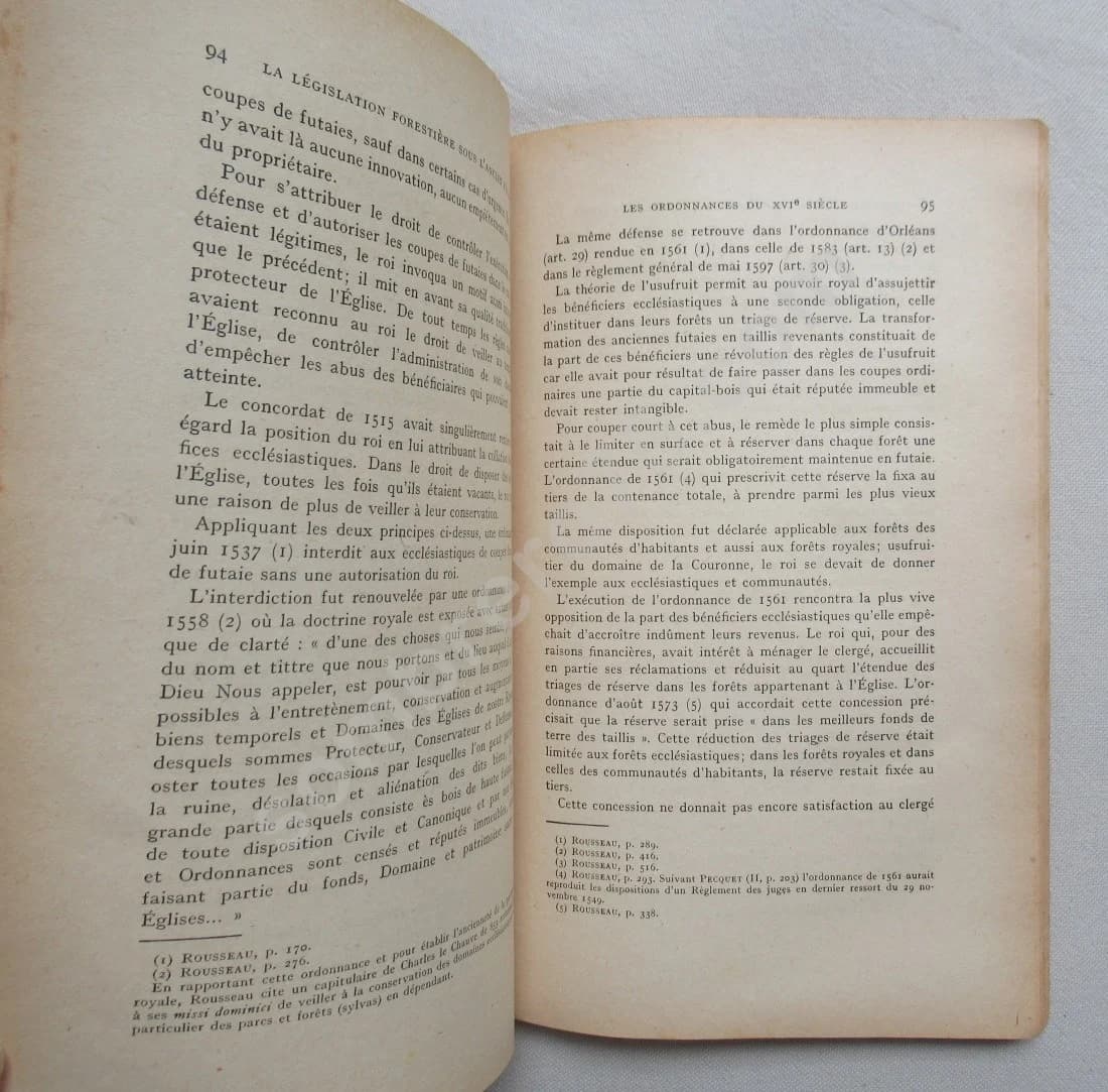 La législation forestière sous l'ancien régime. GENEAU DE SAINTE GERTRUDE - Image 3