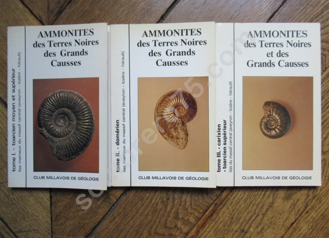 Ammonites des Terres Noires des Grands Causses- 3 Tomes