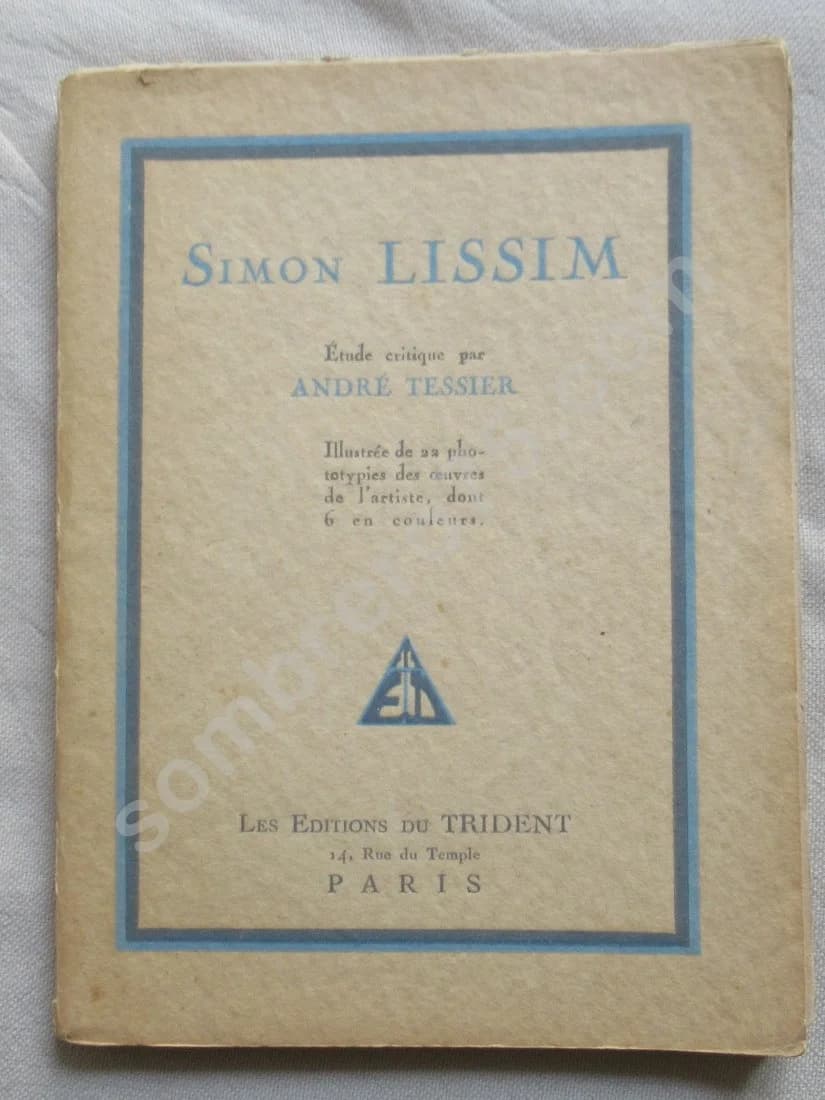 Simon Lissim - Etude critique par. 1928