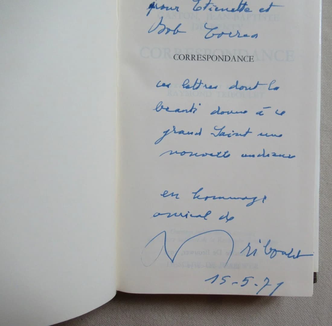 Correspondance - Gaston Jean Baptiste de Renty - R. TRIBOULET - Image 4