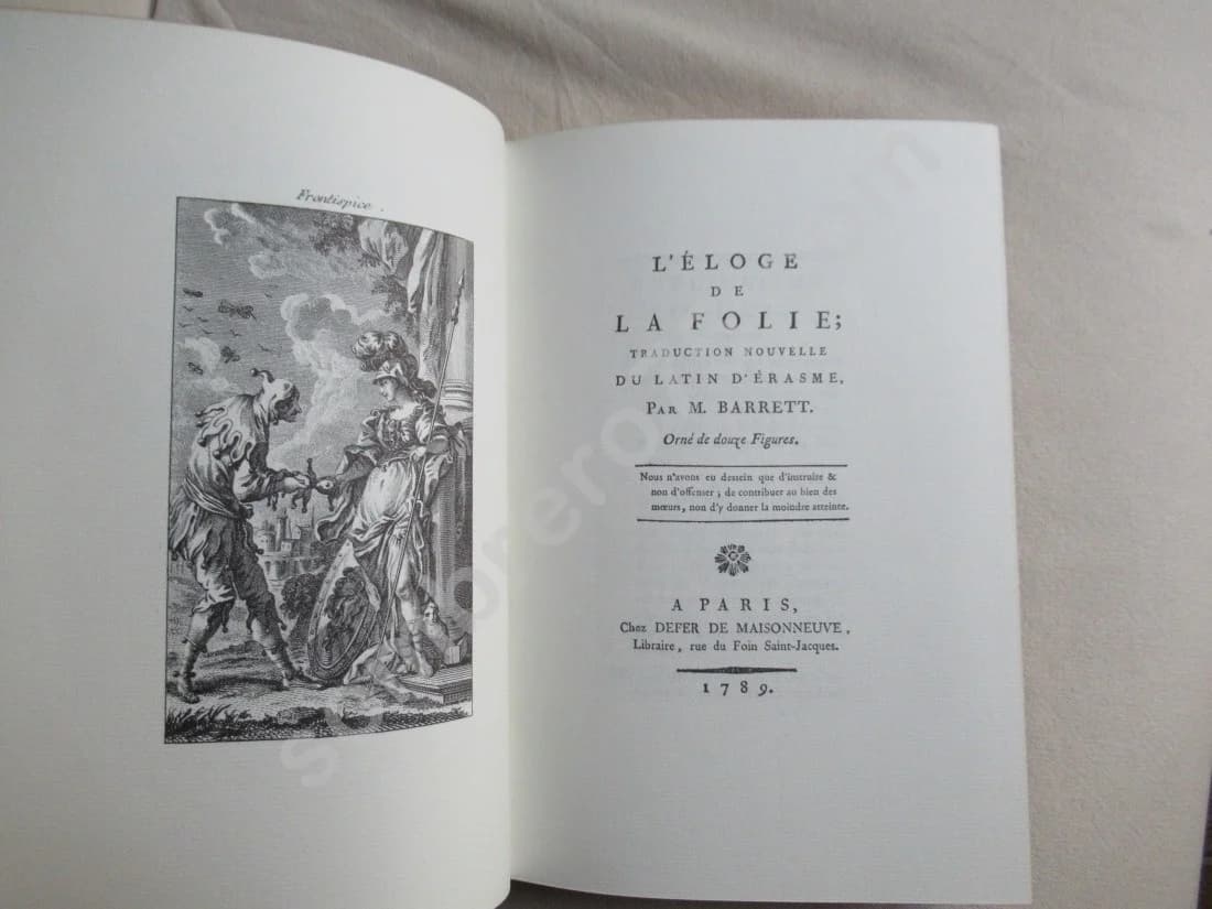 Eloge de la Folie - Erasme. J de Bonnot - Image 3