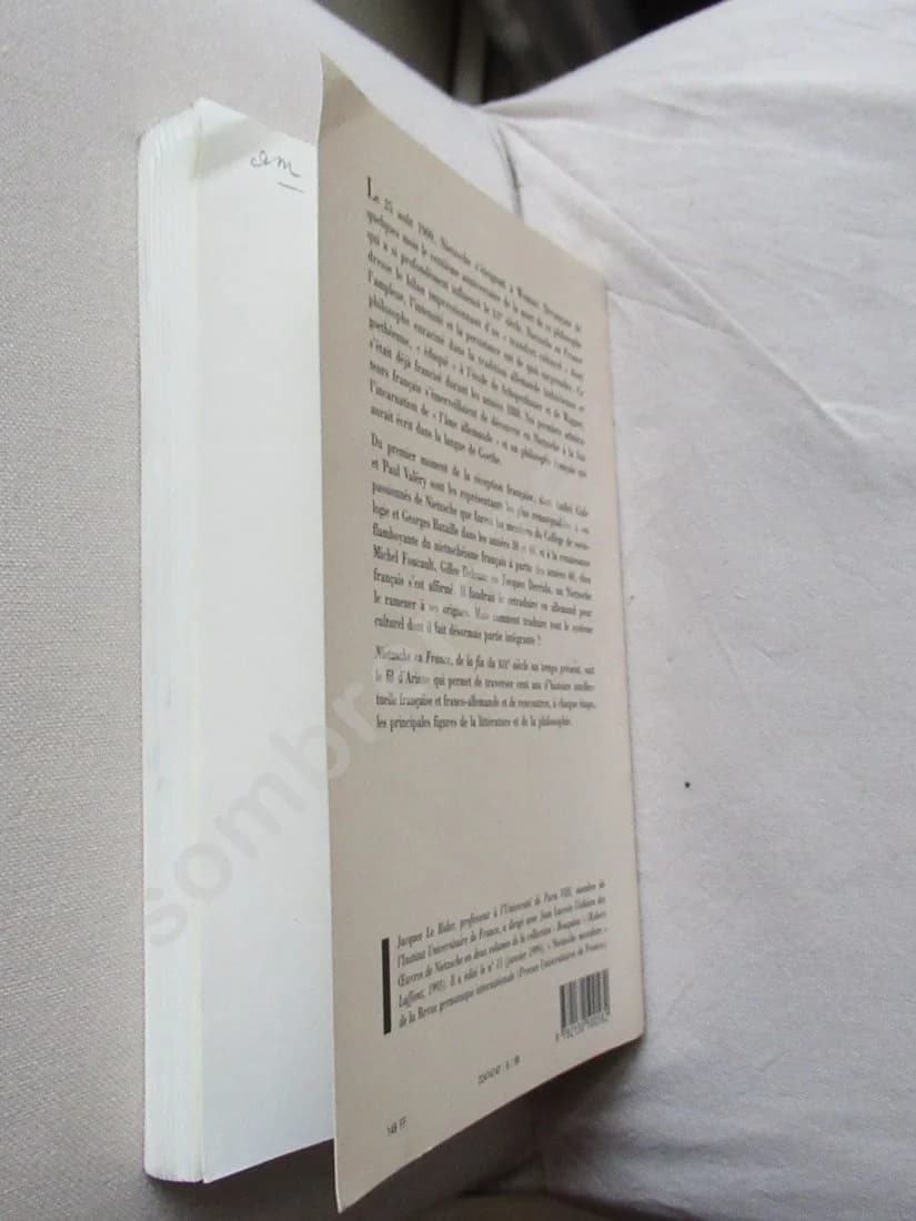 Nietzsche en France. De la fin du XIXe siècle au temps présent. LE RIDER - Image 3