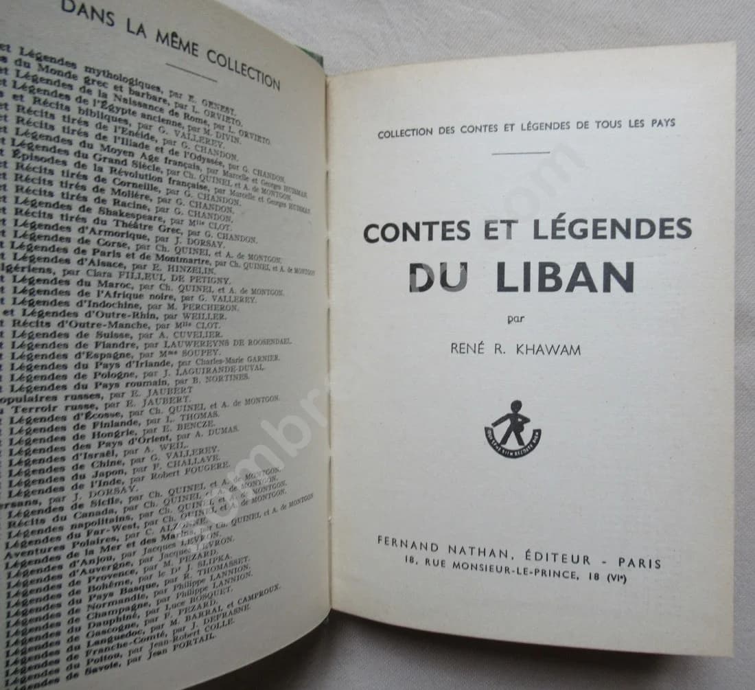 Contes et Légendes du Liban.. 1952 - Image 3