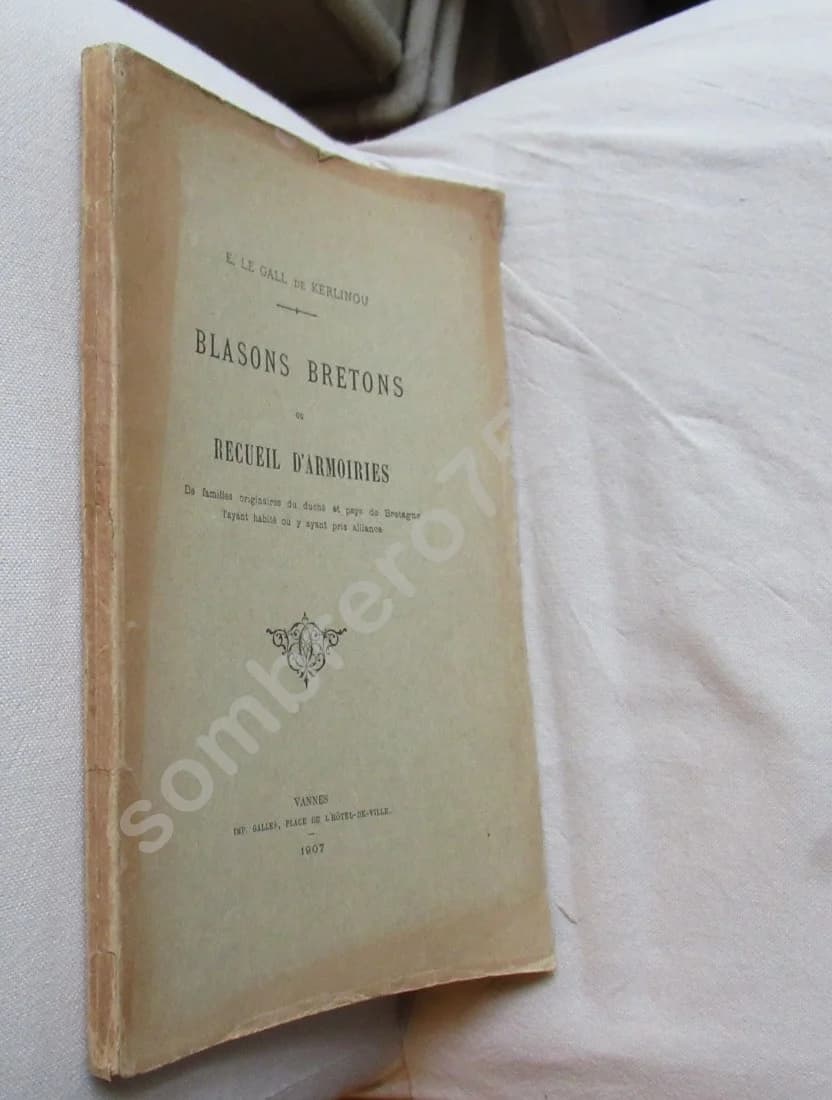 Blasons bretons ou Recueil d'Armoiries - Le Gall de Kerlinou. 1907 - Image 2