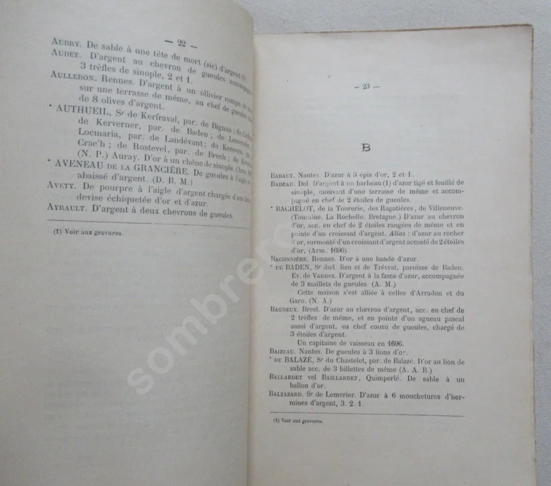 Blasons bretons ou Recueil d'Armoiries - Le Gall de Kerlinou. 1907 - Image 5