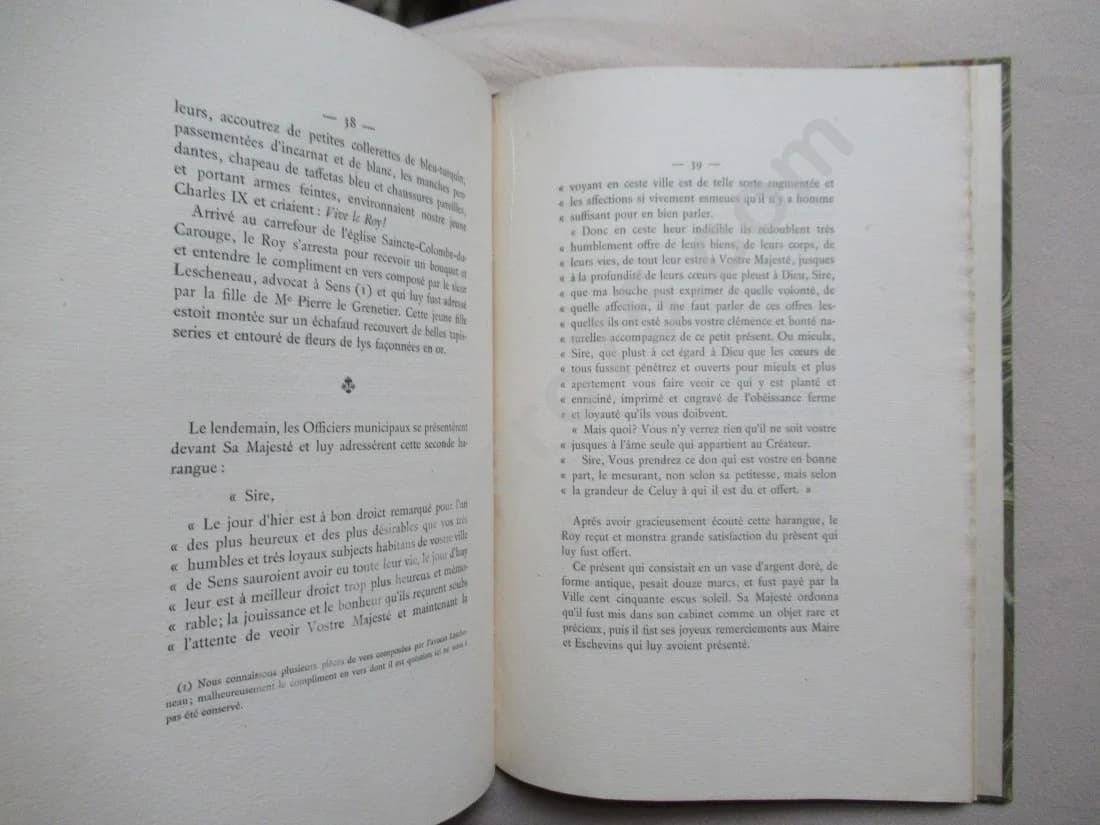 Entrée du Roy Charles IX en la Ville de Sens le 15 Mars 1563. 1882 - Image 4