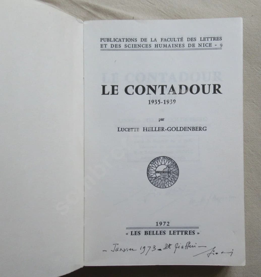 Jean Giono et le Contadour 1935-1939.. Lucette HELLER GOLDENBERG - Image 3