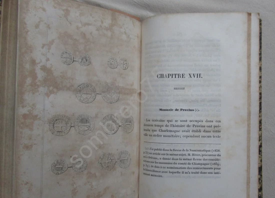 Histoire de Provins - 1839. 2 volumes - Image 7