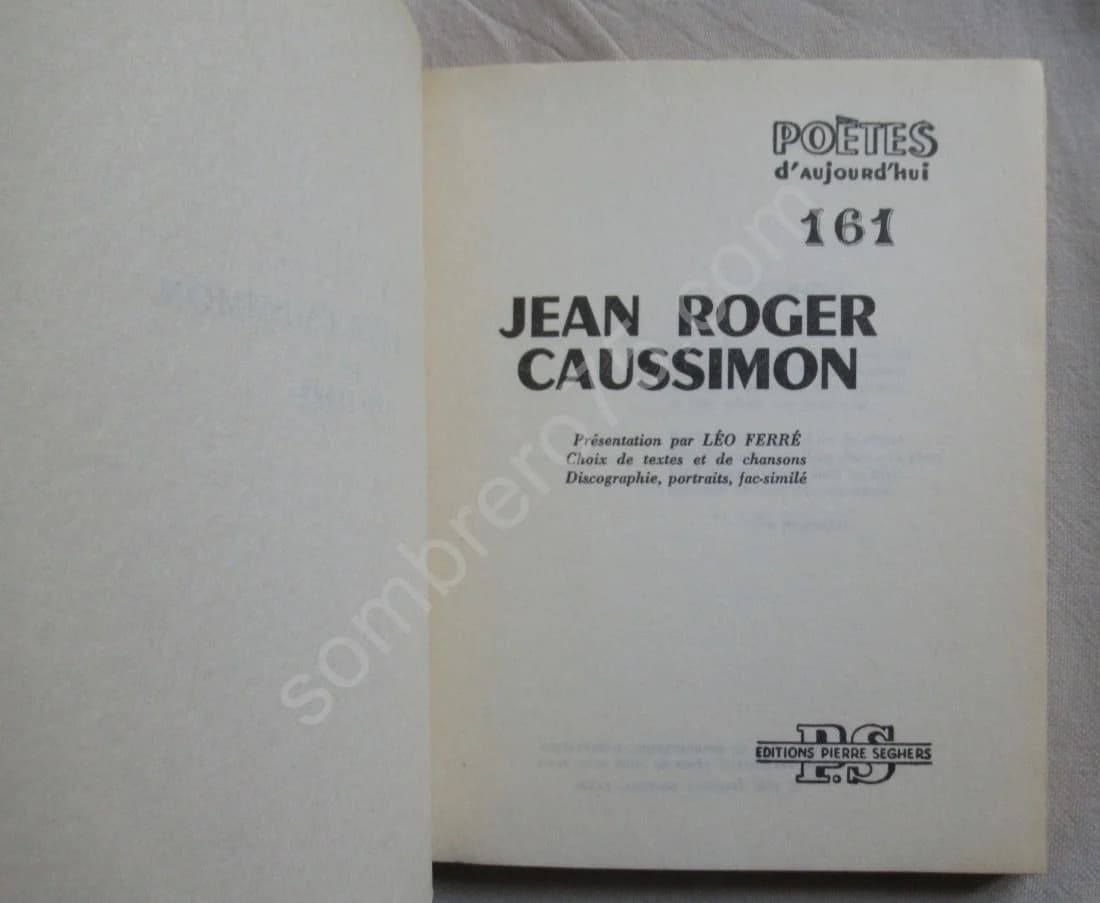 Jean Roger CAUSSIMON par léo Ferré. 1967 - Image 3