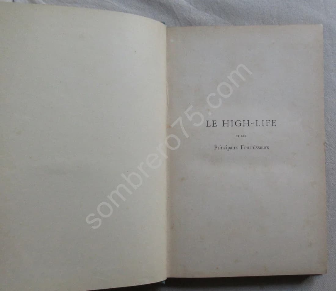 Le High Life et les principaux fournisseurs.. 1890 - Image 3