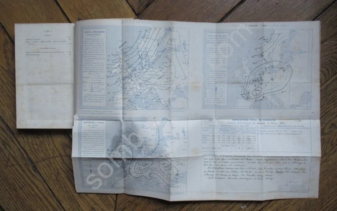 Traité Elémentaire de Météorologie. J.C. HOUZEAU. 1880 /Cap Horn - Image 7